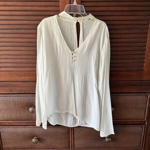 Sanctuary Blouse with neck strap and buttons